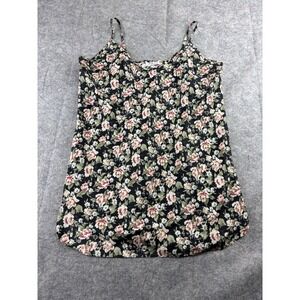 Vintage Womens Size M/L Floral Midi Slip Sleepwear Chemise Lingerie Sexy 90s